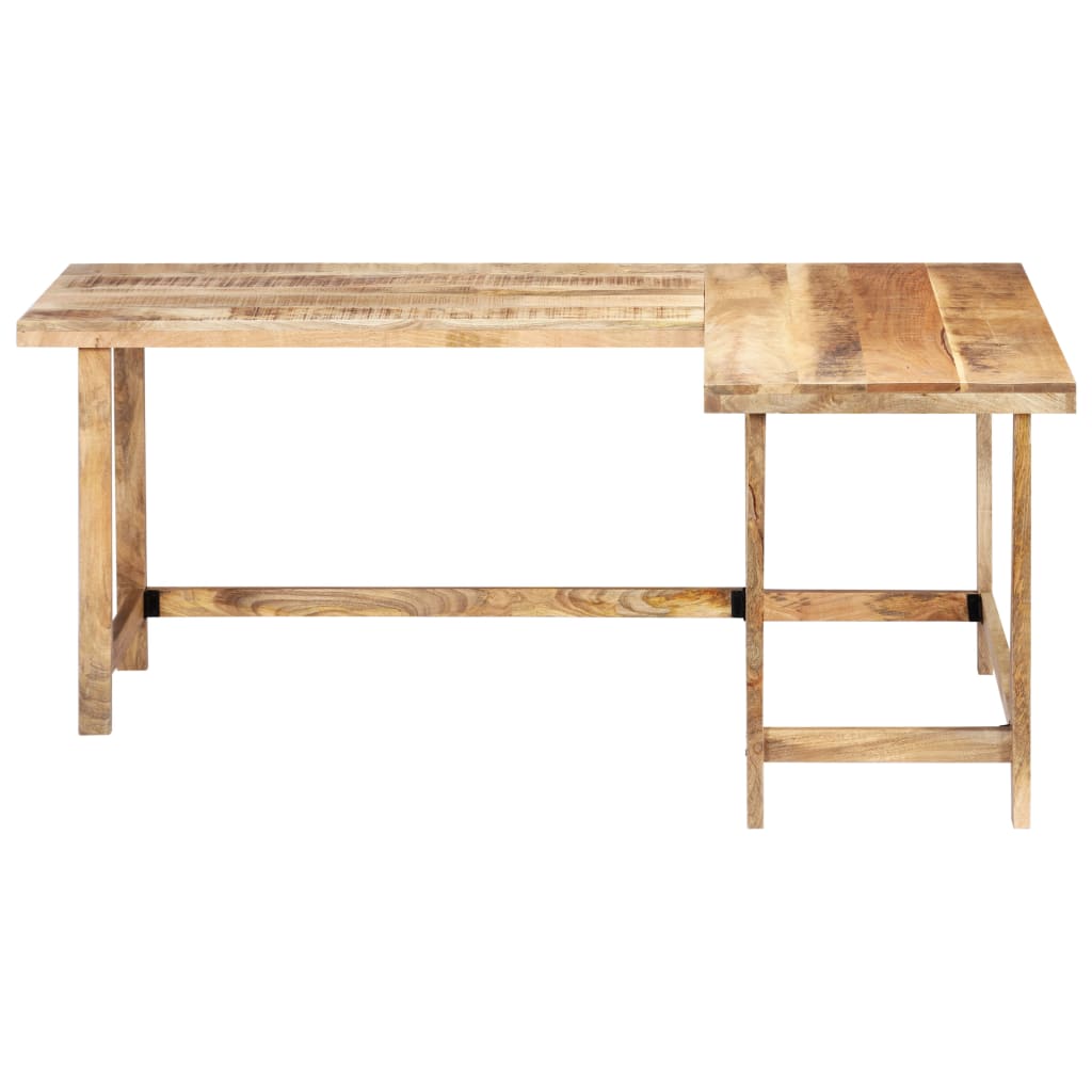 Schreibtisch 180 x 120 x 76 cm Massivholz Mango