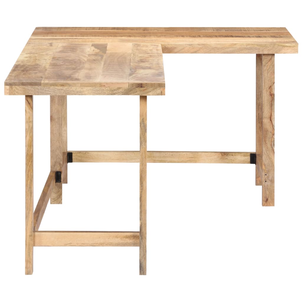 Schreibtisch 180 x 120 x 76 cm Massivholz Mango