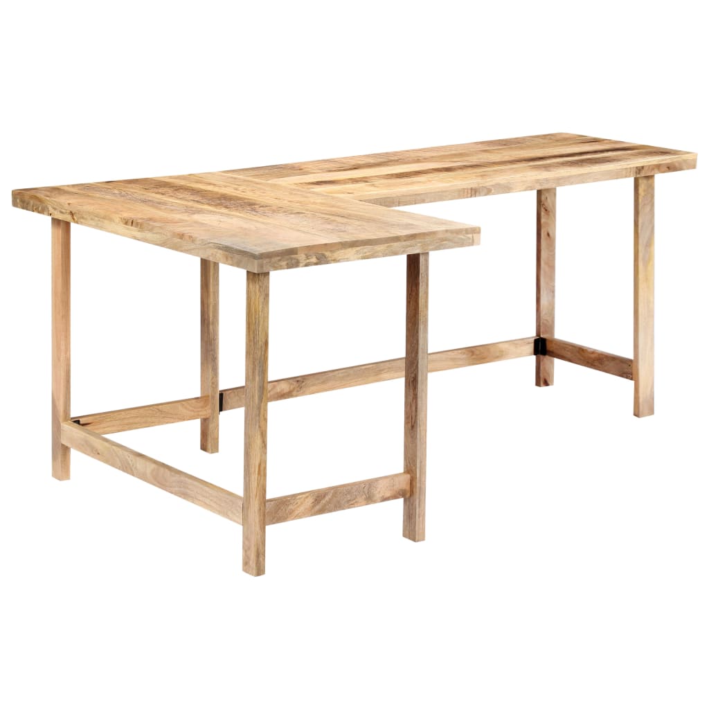 Schreibtisch 180 x 120 x 76 cm Massivholz Mango