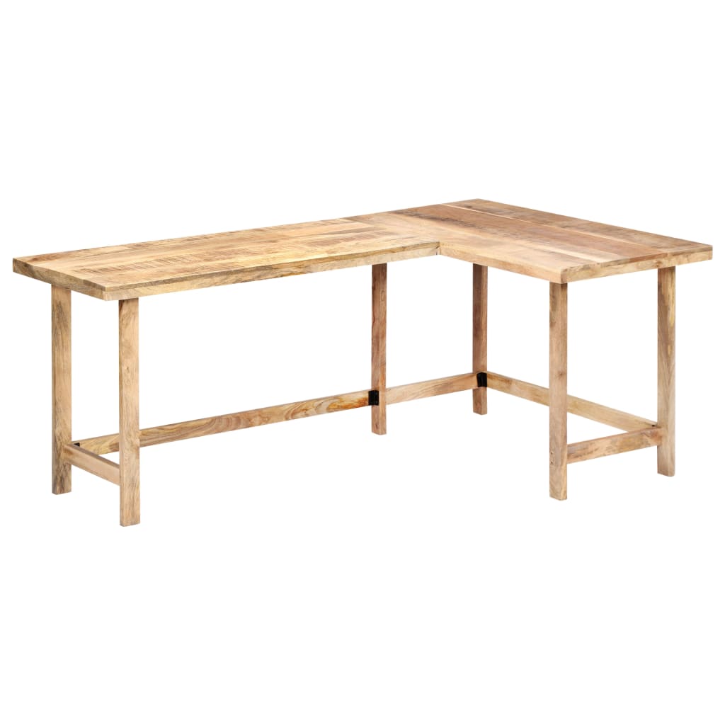 Schreibtisch 180 x 120 x 76 cm Massivholz Mango