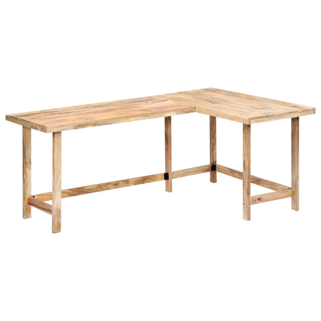 Schreibtisch 180 x 120 x 76 cm Massivholz Mango