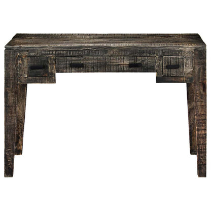 Schreibtisch Schwarz 110×50×75 cm Massivholz Mango