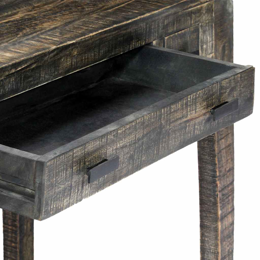 Schreibtisch Schwarz 110×50×75 cm Massivholz Mango