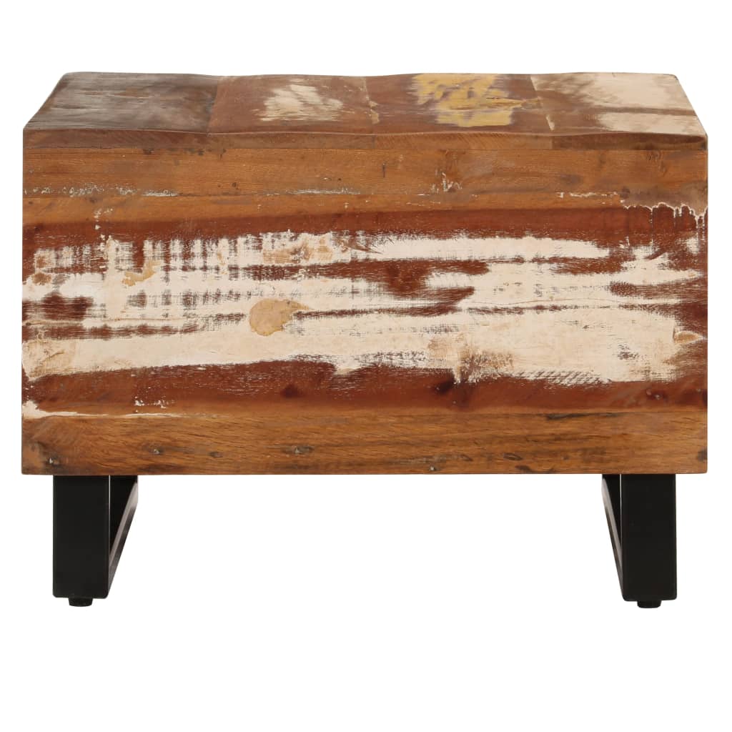 Couchtisch 50 x 50 x 35 cm Altholz Massiv