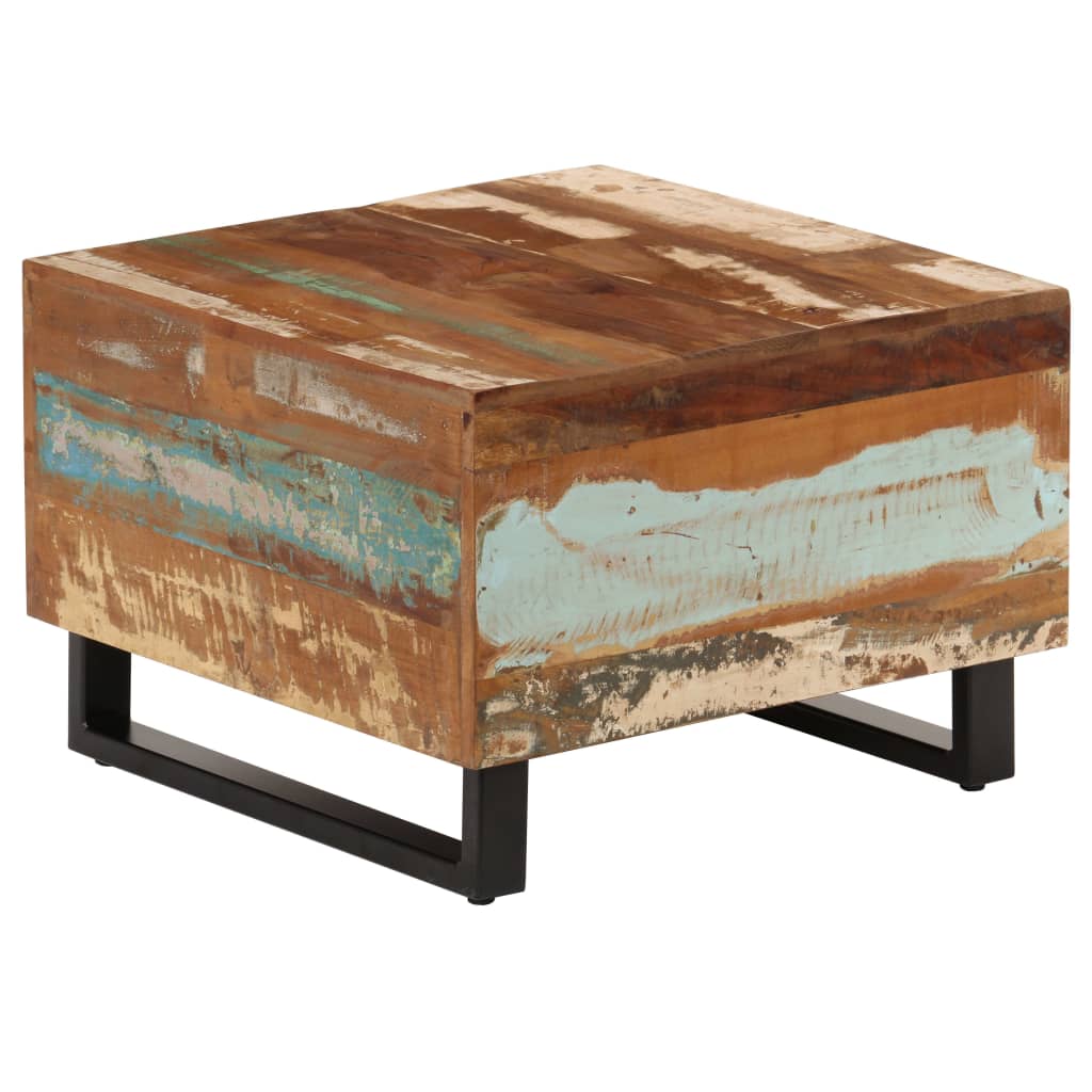 Couchtisch 50 x 50 x 35 cm Altholz Massiv