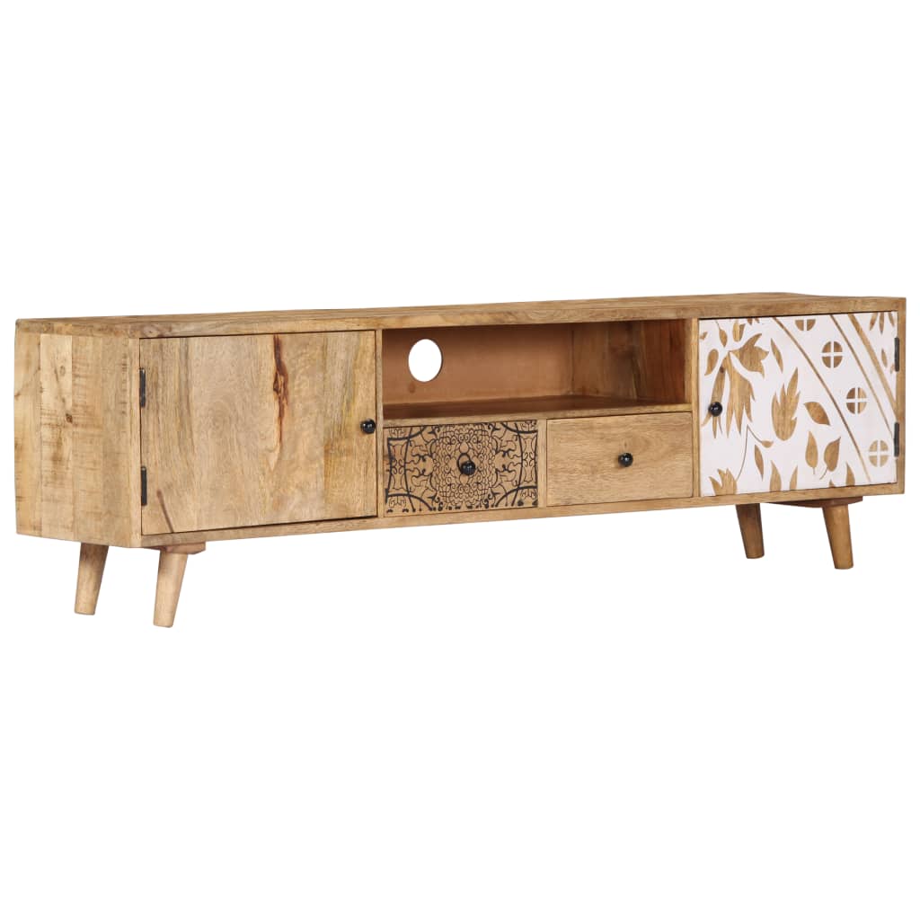 TV-Schrank 140x30x40 cm Massivholz Mango