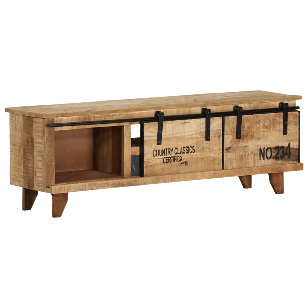 TV-Schrank 120x30x40 cm Massivholz Mango