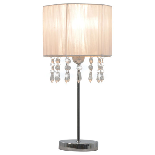 Schreibtischlampe Weiß Rund E27