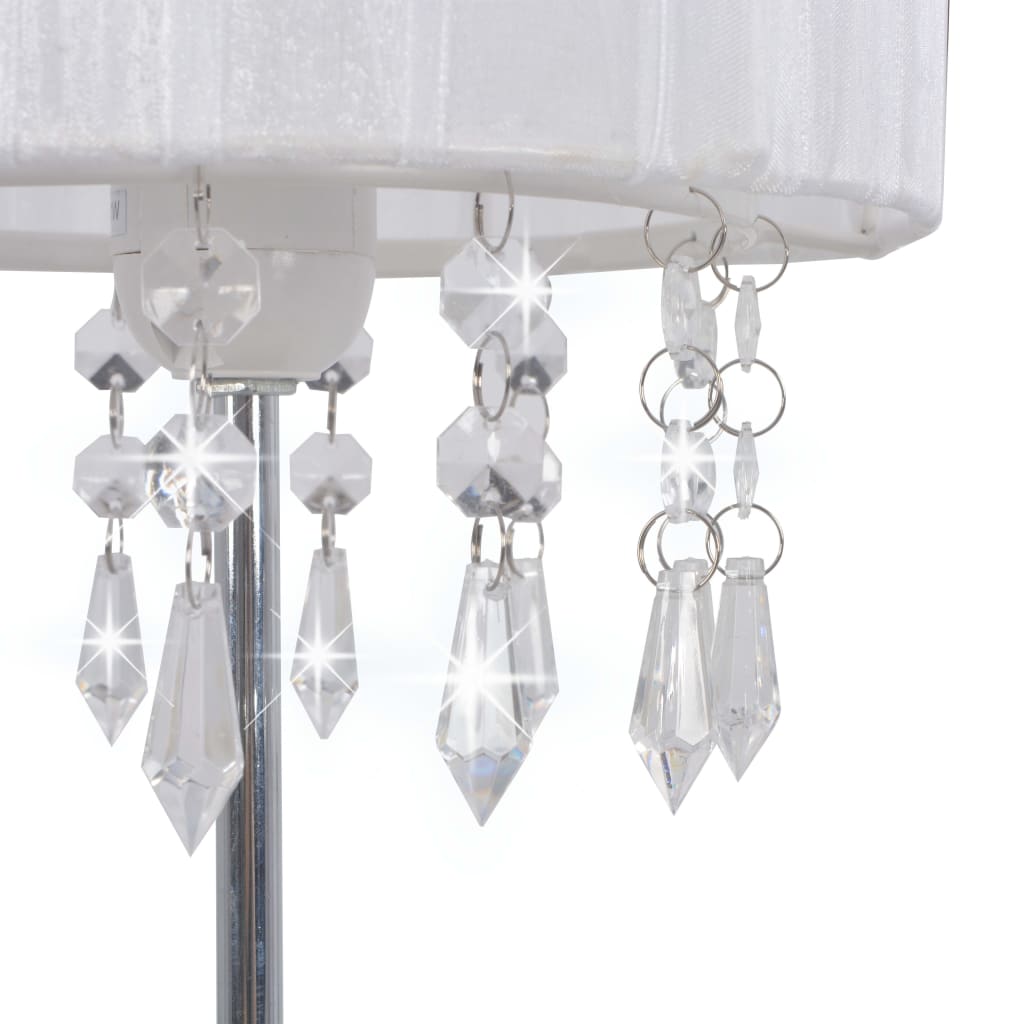 Schreibtischlampe Weiß Rund E27