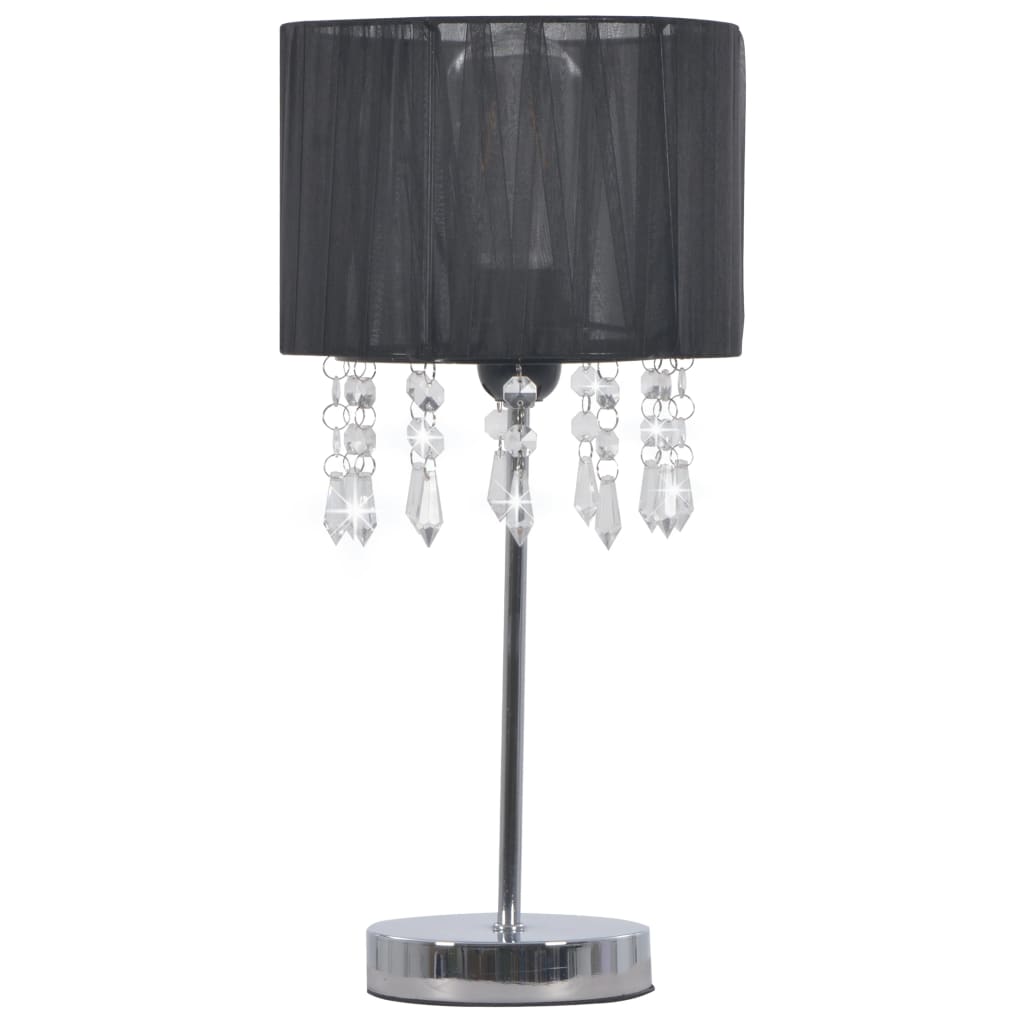 Schreibtischlampe Schwarz Rund E27
