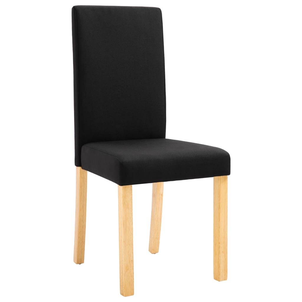 Esszimmerstühle 4 Stk. Schwarz Stoff