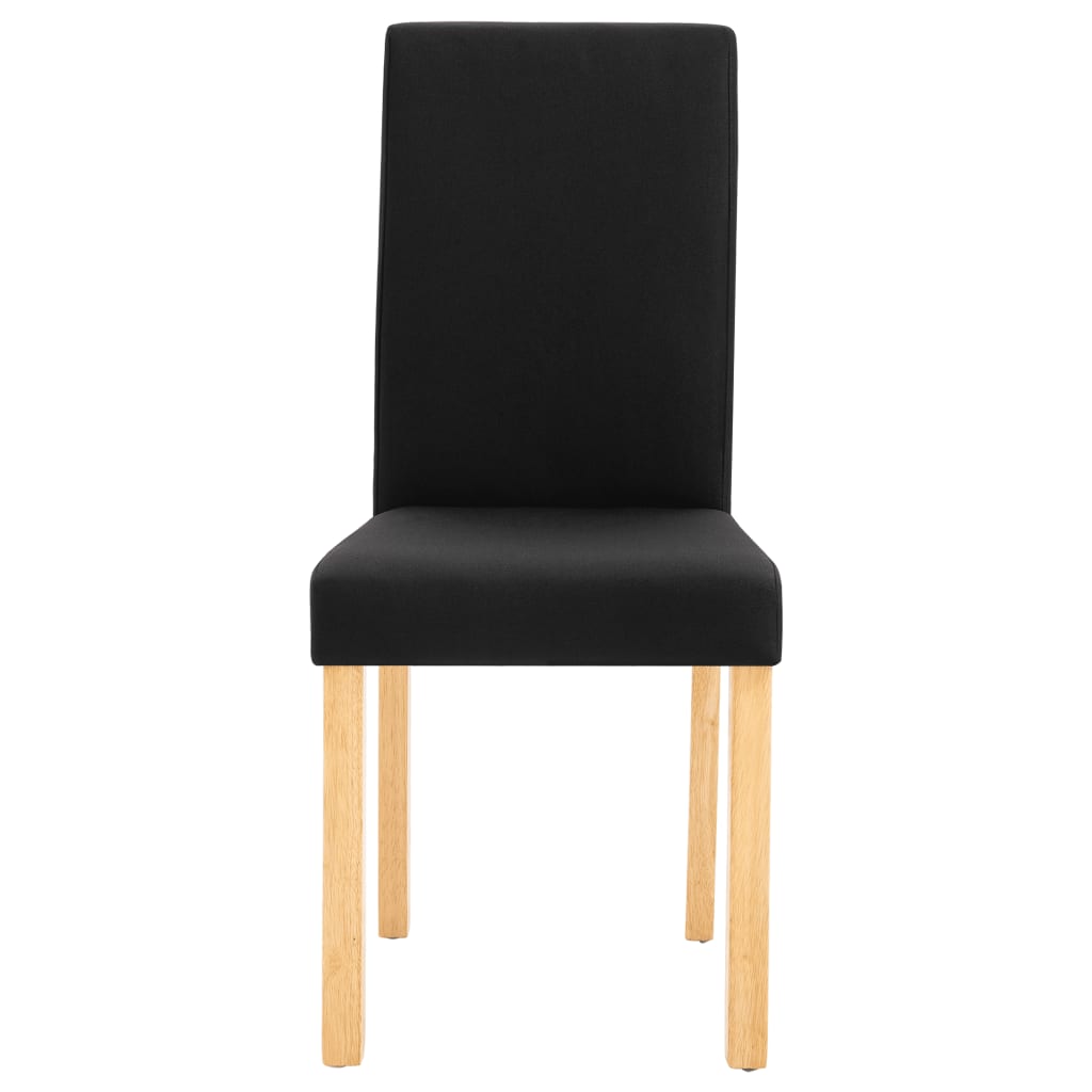 Esszimmerstühle 4 Stk. Schwarz Stoff