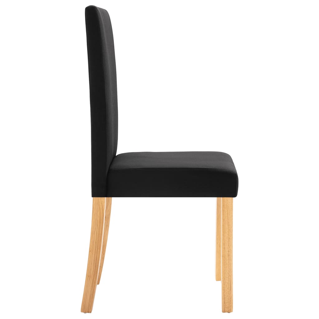 Esszimmerstühle 4 Stk. Schwarz Stoff