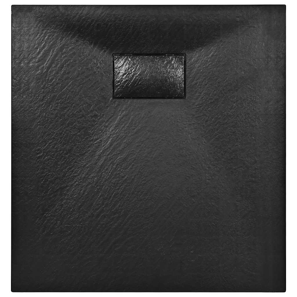 Duschwanne SMC Schwarz 90×80 cm