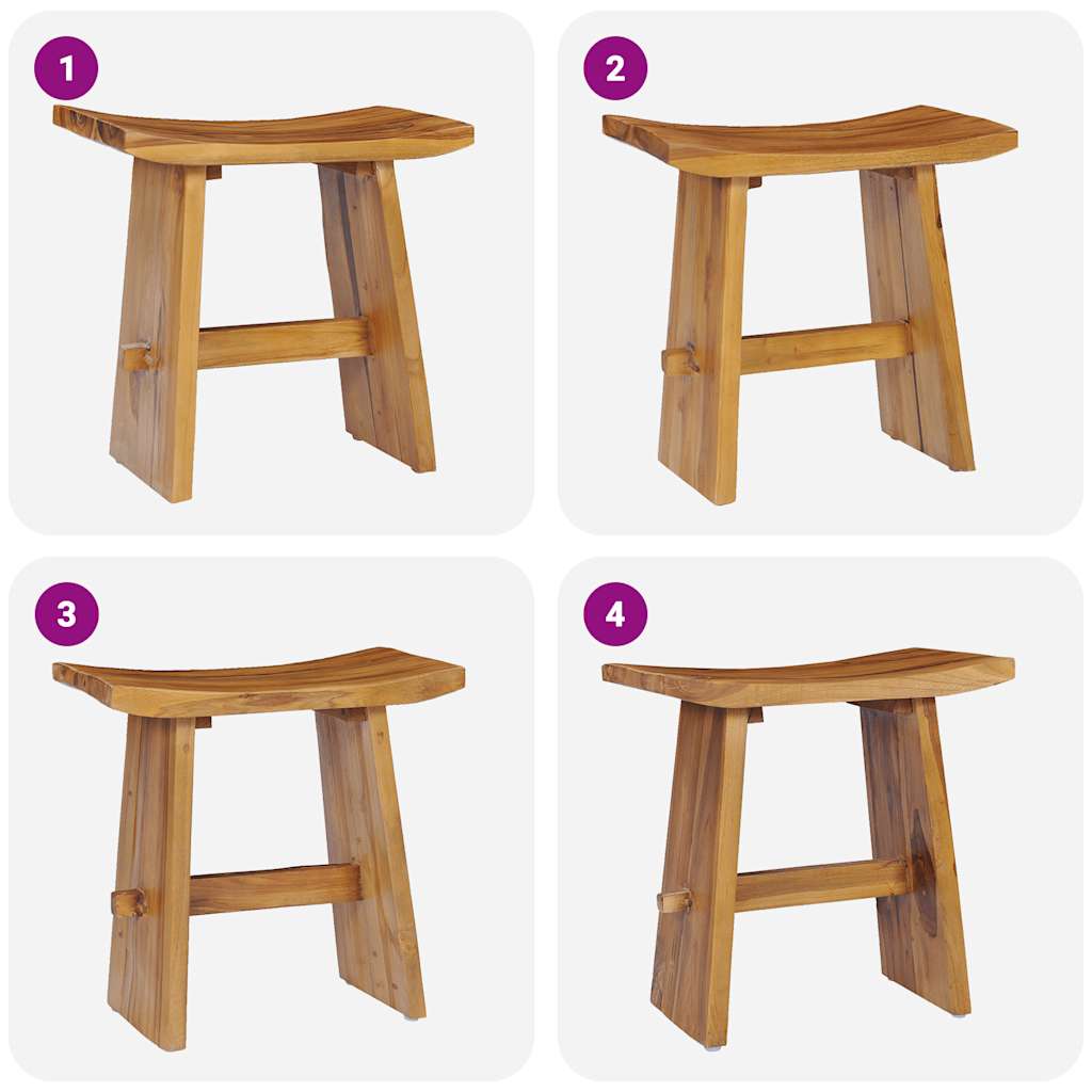 Hocker Massivholz Teak
