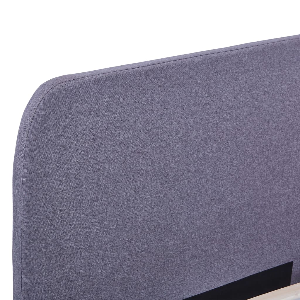 Bed frame light grey fabric 180x200 cm