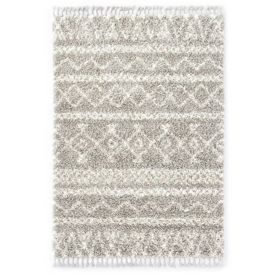 Berberteppich Hochflor PP Sandfarben und Beige 80 × 150 cm