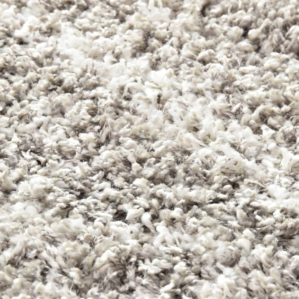 Berberteppich Hochflor PP Sandfarben und Beige 80 × 150 cm