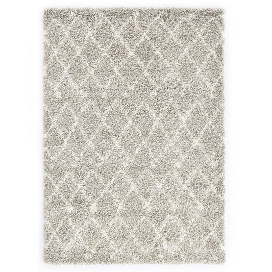 Berberteppich Hochflor PP Sandfarben und Beige 120 × 170 cm