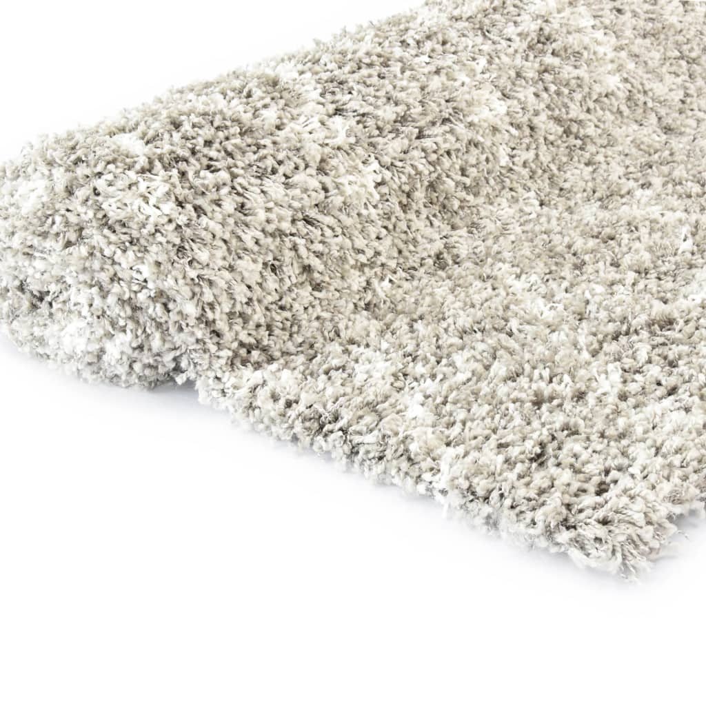 Berberteppich Hochflor PP Sandfarben und Beige 120 × 170 cm