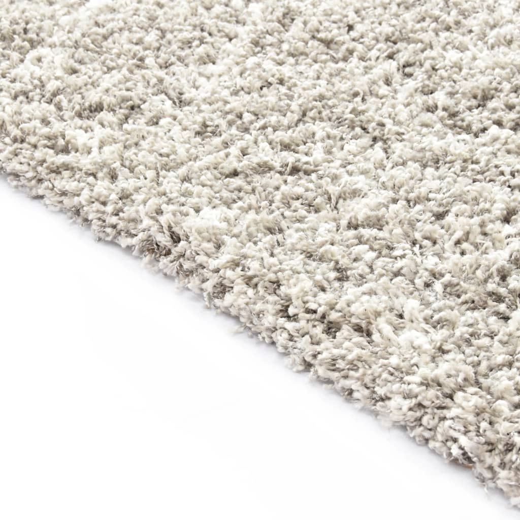 Berberteppich Hochflor PP Sandfarben und Beige 120 × 170 cm