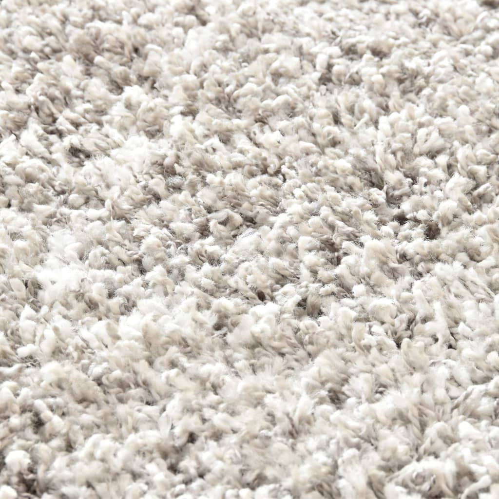 Berberteppich Hochflor PP Sandfarben und Beige 160 × 230 cm