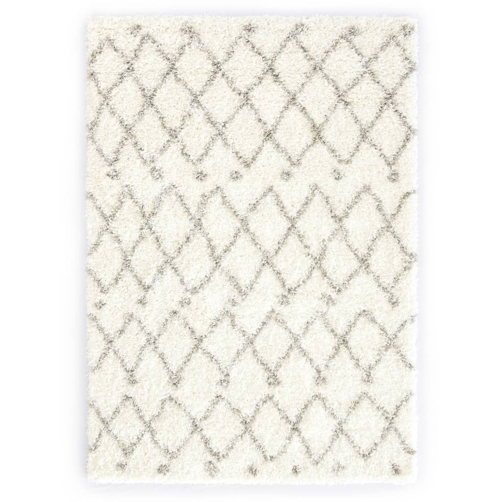 Berberteppich Hochflor PP Beige und Sandfarben 160 × 230 cm