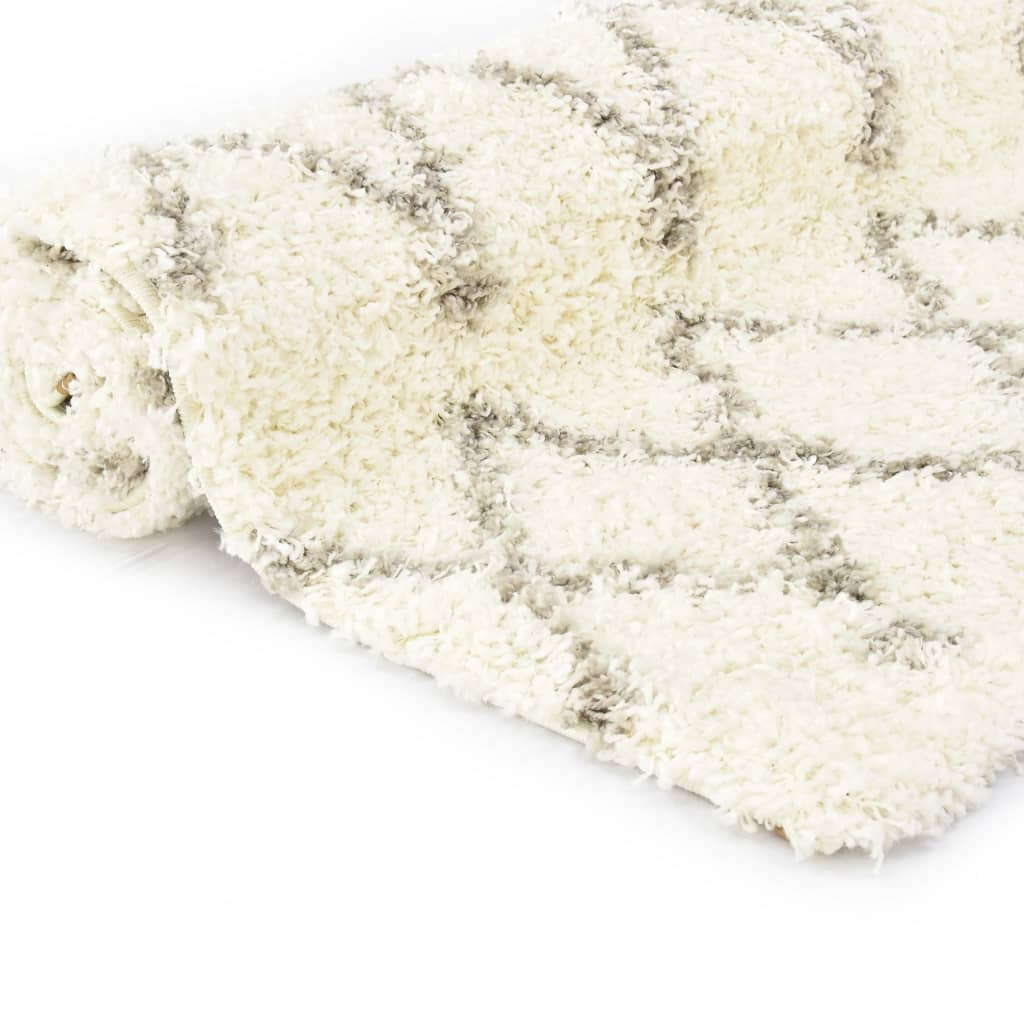 Berberteppich Hochflor PP Beige und Sandfarben 160 × 230 cm