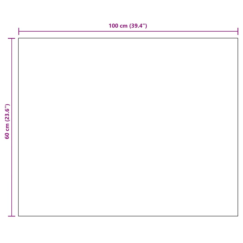 Rahmenloser Spiegel 100x60 cm Glas