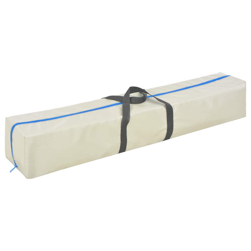 Aufblasbare Gymnastikmatte mit Pumpe 400x100x10 cm PVC Grün