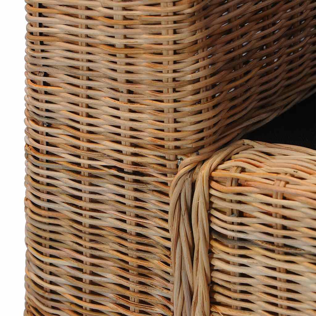 Fauteuil avec coussin en rotin naturel