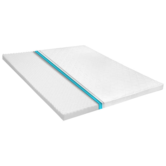 Surmatelas 180 x 200 cm mousse froide profil œuf 6 cm