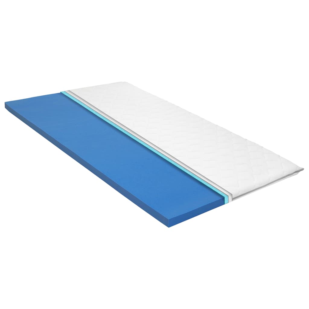 Surmatelas 140x200 cm mousse viscoélastique à mémoire de forme 6 cm