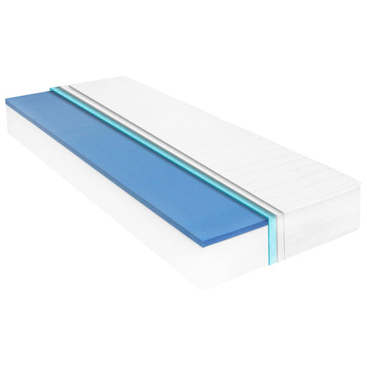 Matelas 80 x 200 cm Mousse viscoélastique à mémoire de forme 18 cm