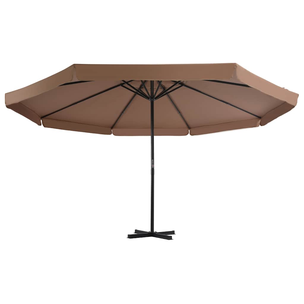 Sonnenschirm mit Tragbarem Sonnenschirmständer Taupe