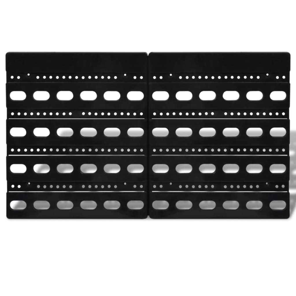 30-piece wall shelf storage shelf plug-in shelf blue red workshop