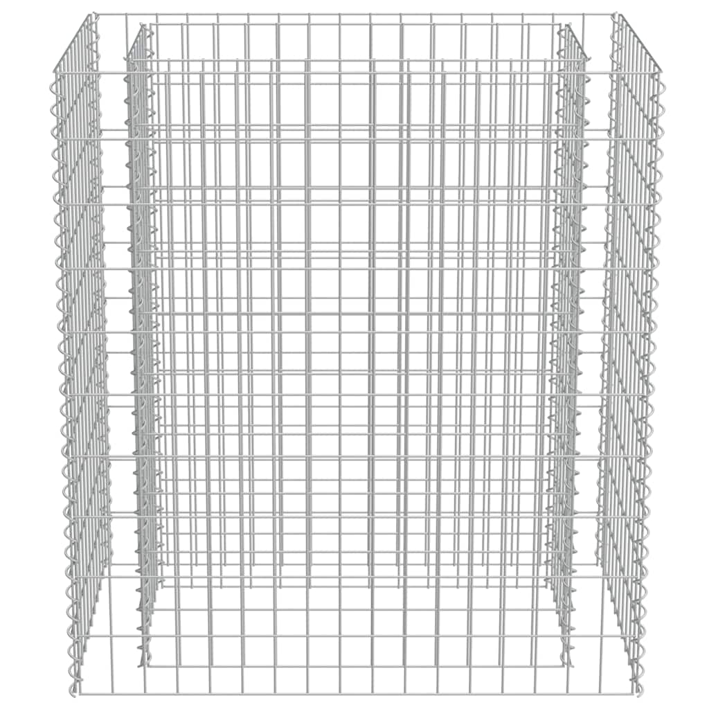 Gabionen-Hochbeet Verzinkter Stahl 90×50×100 cm