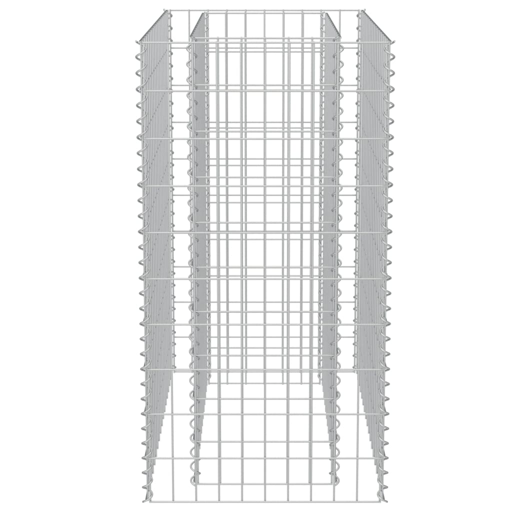 Gabionen-Hochbeet Verzinkter Stahl 90×50×100 cm