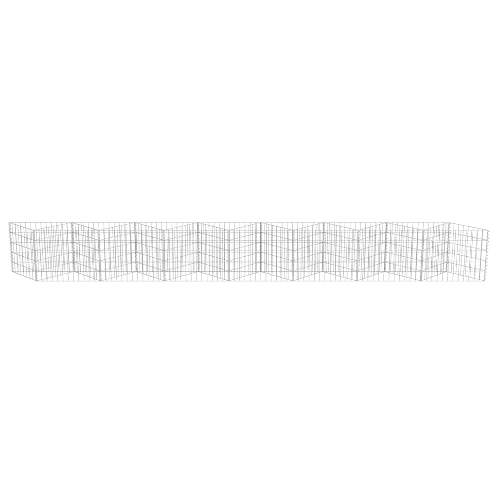 Gabionenwand Verzinkter Stahl 450×30×50 cm