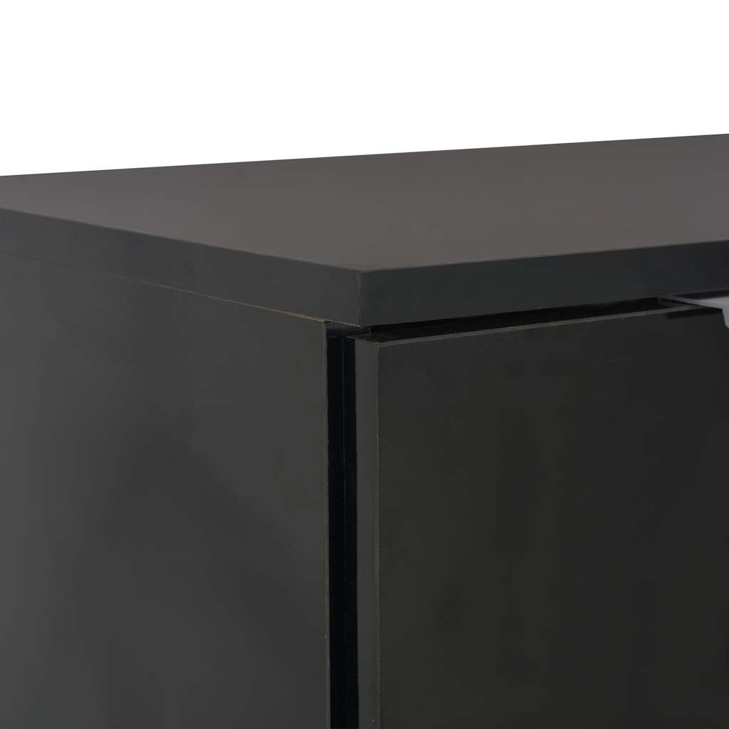 Sideboard Hochglanz-Schwarz 71x35x80 cm Holzwerkstoff