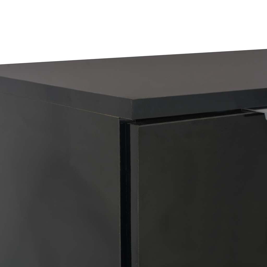 Sideboard Hochglanz-Schwarz 71x35x80 cm Holzwerkstoff