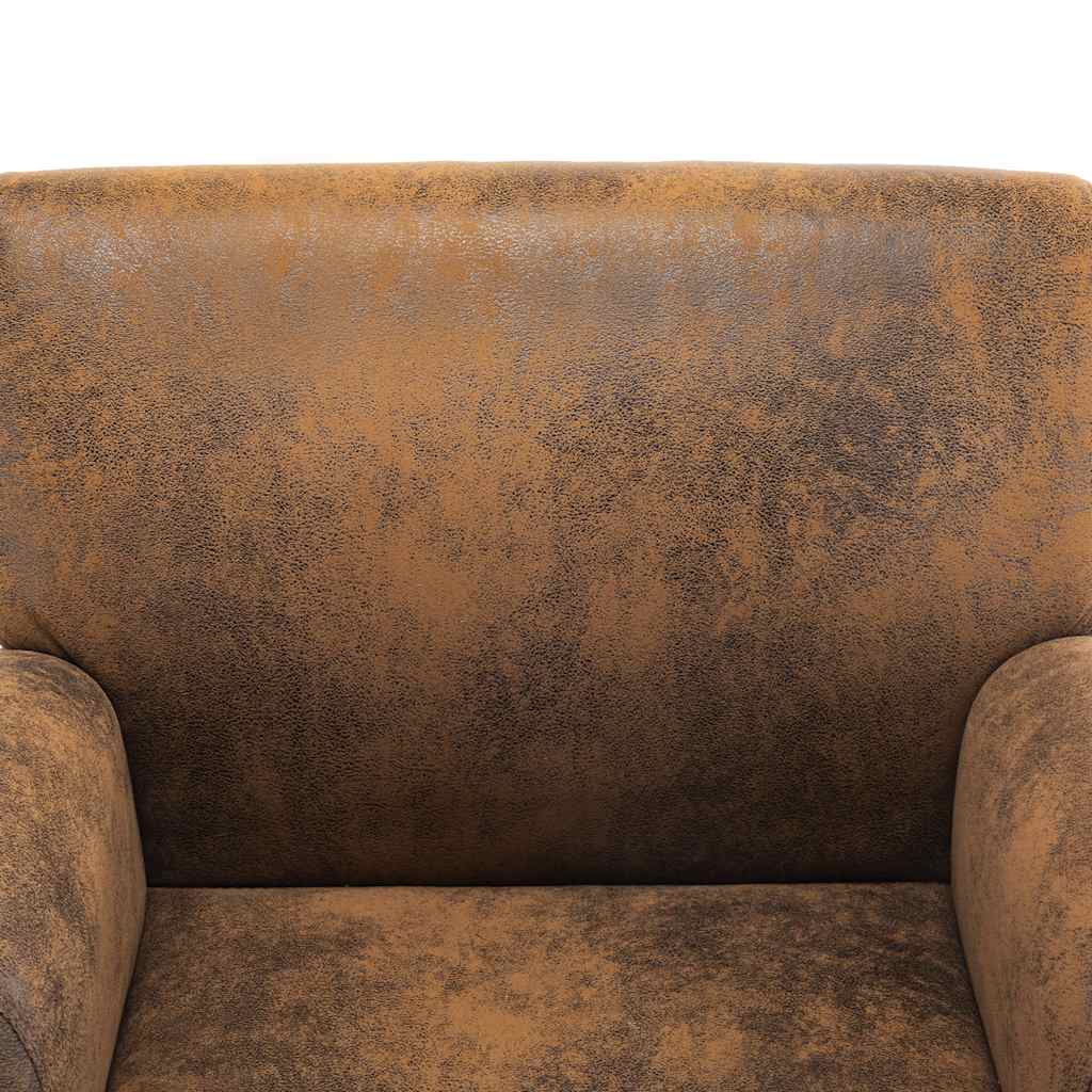 Sofasessel Braun 70x69x72 cm Wildlederimitat