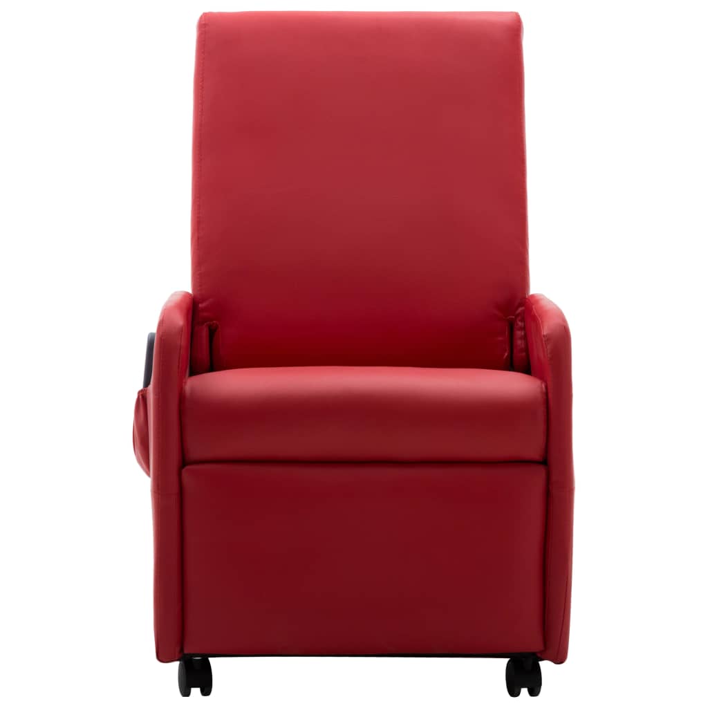 Massagesessel Rot Kunstleder