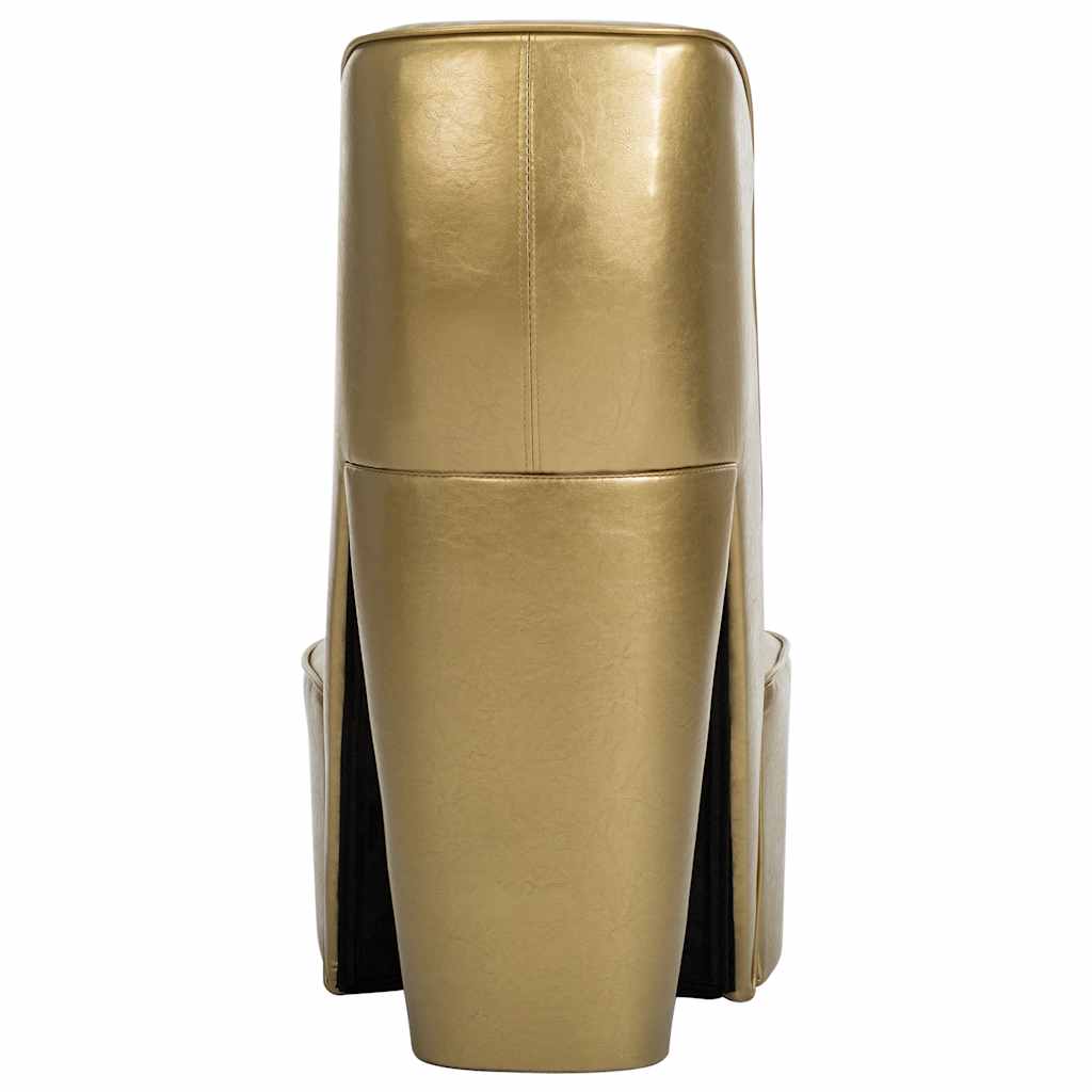 Stuhl in Stöckelschuh-Form Golden Kunstleder