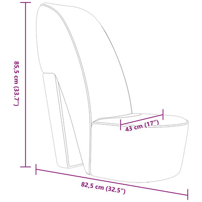 Stuhl in Stöckelschuh-Form Weiß Kunstleder