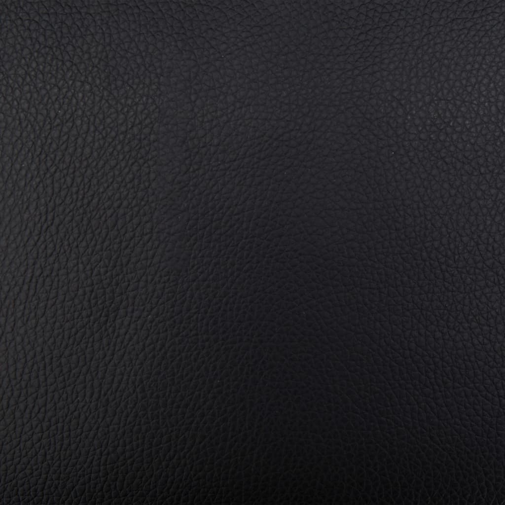 Relaxsessel mit Fußhocker Schwarz Kunstleder