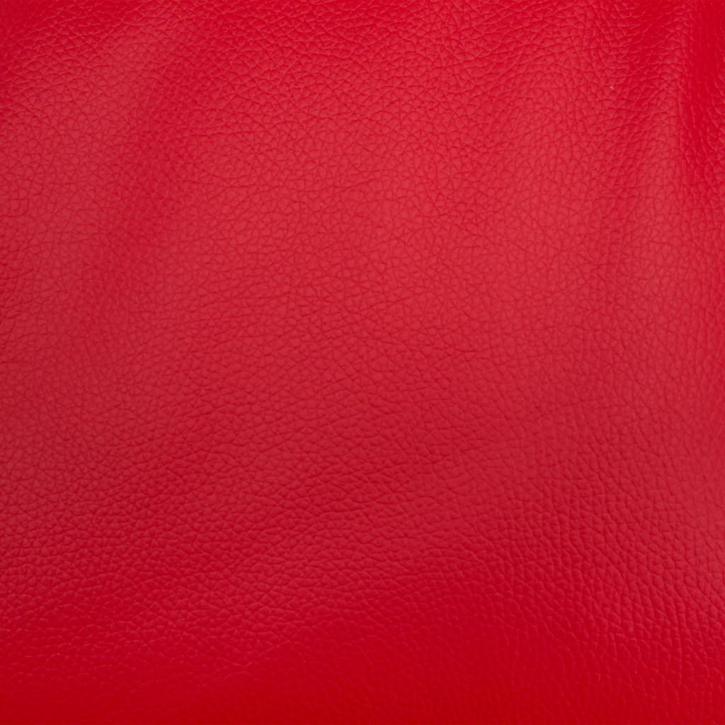 Relaxsessel mit Fußhocker Rot Kunstleder