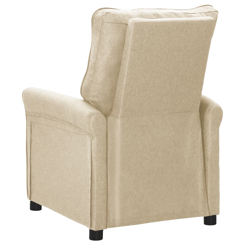 Relaxsessel Creme Stoff