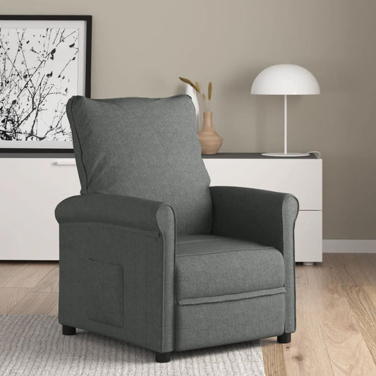 Relaxsessel Dunkelgrau Stoff