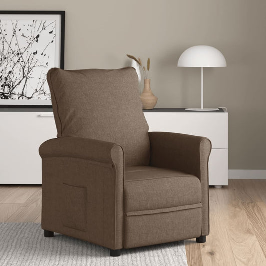 Relaxsessel Braun Stoff